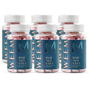 WEEM Hair Skin & Nails Gummies – Pack of 6